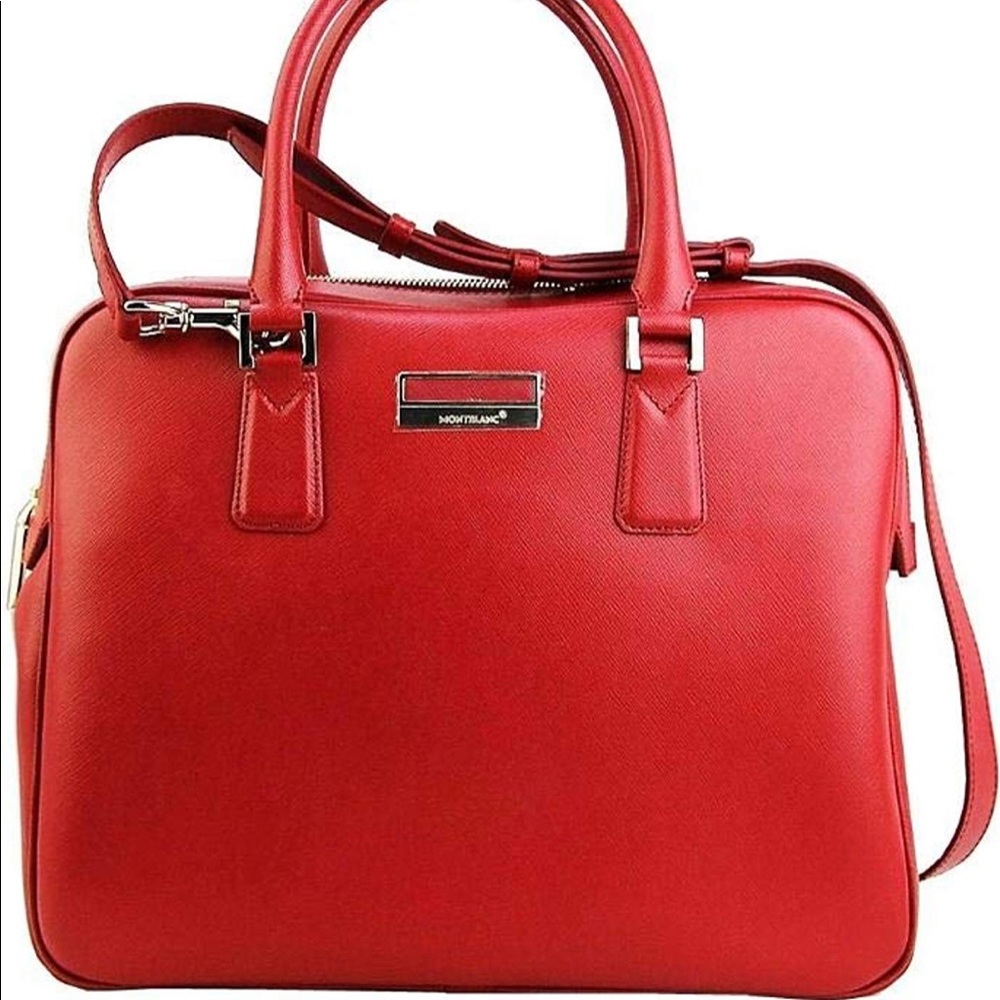 Mont Blanc Women's Red Saffiano Calfskin Crossbody